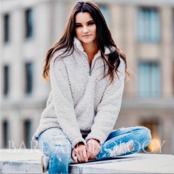 Love Tree Sweaters - Love Tree Sherpa Jacket Sweater Size Small